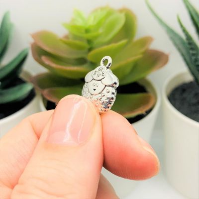 20 Pcs Silver Sheep and Lamb Charms Image 3