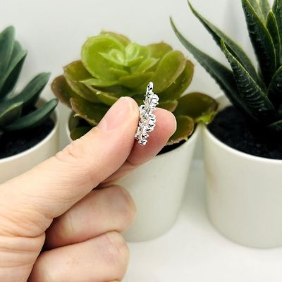 20 Pcs Silver Sparkly Snowflake Charms Image 2