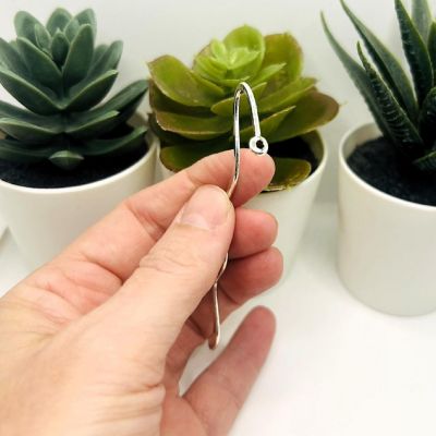 20 Pcs Silver Squiggle Bookmark Base Image 2