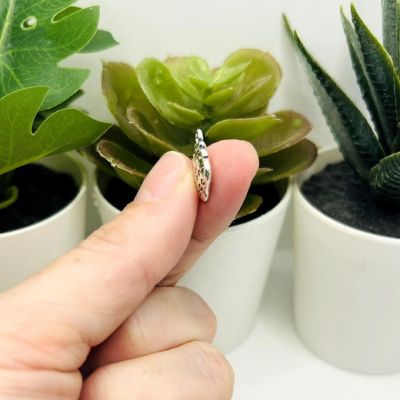 20 Pcs Silver Strawberry Charms Image 3