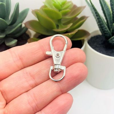 20 Pcs Silver Swivel Clasps Lanyard Clip Image 1