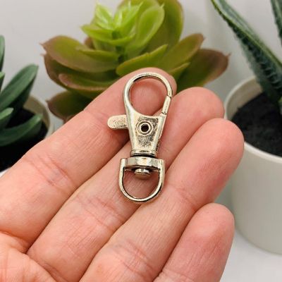 20 Pcs Silver Swivel Clasps Lanyard Clip Image 1