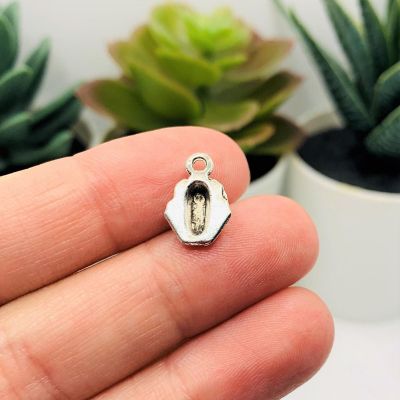 20 Pcs Small Silver Frog Toad Charm Image 2