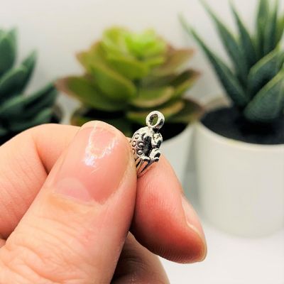 20 Pcs Small Silver Frog Toad Charm Image 3