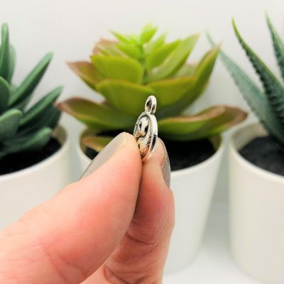 20 Pcs Small Silver Yin Yang Charms Image 2
