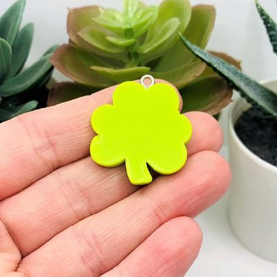 20 Pcs St. Patrick's Day Clover Charms Image 2