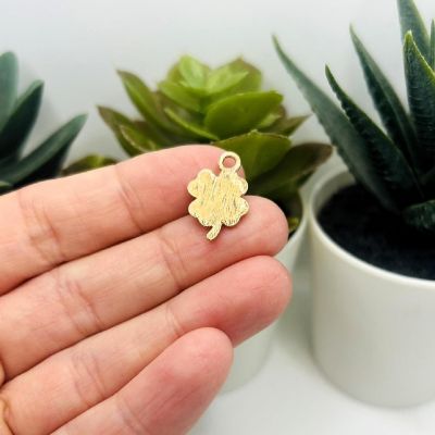 20 Pcs St. Patrick's Day Clover Charms Image 2