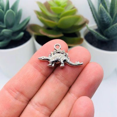 20 Pcs Stegosaurus Dinosaur Charms Image 1