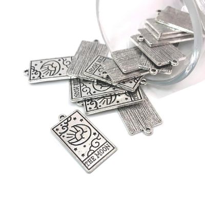20 Pcs The Moon Tarot Card Charms Image 1
