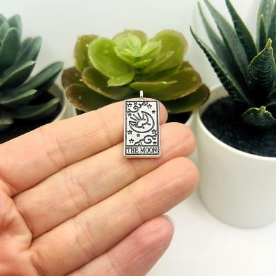 20 Pcs The Moon Tarot Card Charms Image 1