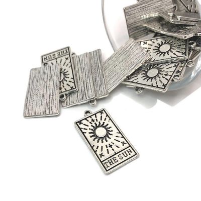 20 Pcs The Sun Tarot Card Charms Image 1