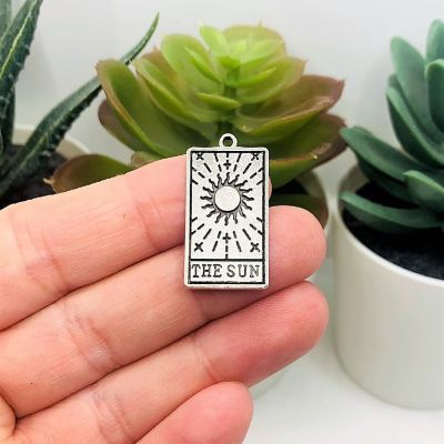 20 Pcs The Sun Tarot Card Charms Image 1