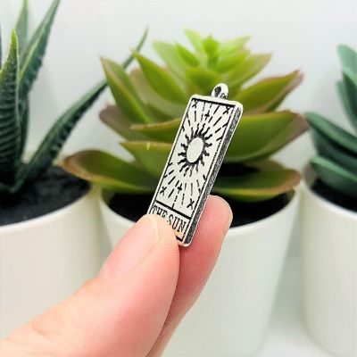 20 Pcs The Sun Tarot Card Charms Image 3