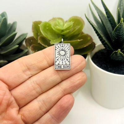 20 Pcs The Sun Tarot Card Charms Image 2