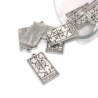 20 Pcs The World Tarot Card Charms Image 1