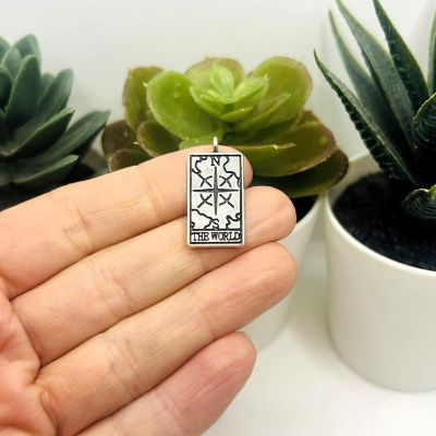 20 Pcs The World Tarot Card Charms Image 2