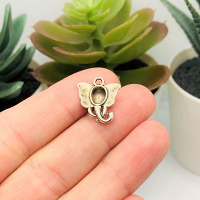 20 Pcs Tibetan Elephant Head Charms Image 2