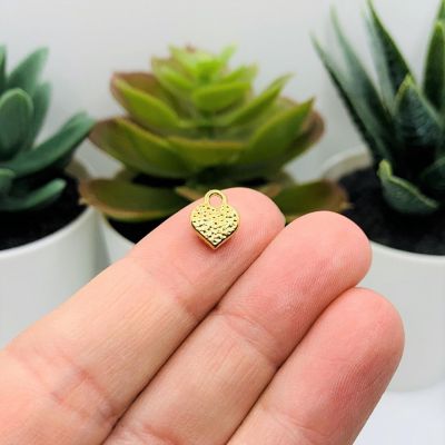 20 Pcs Tiny Black Heart Charms Image 2