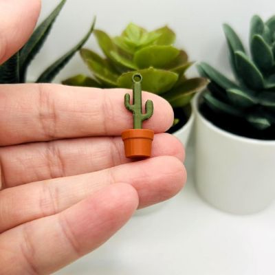 20 Pcs Tiny Saguaro Cactus Charms Image 1