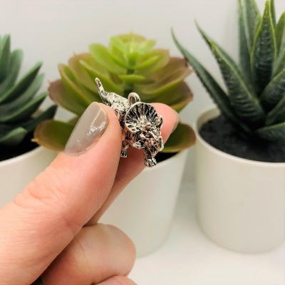 20 Pcs Triceratops 3D Dinosaur Charms Image 3