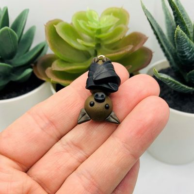 20 Pcs Upside Down Halloween Bat  Charms Image 1