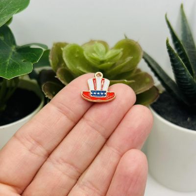 20 Pcs USA Hat Charms Image 1