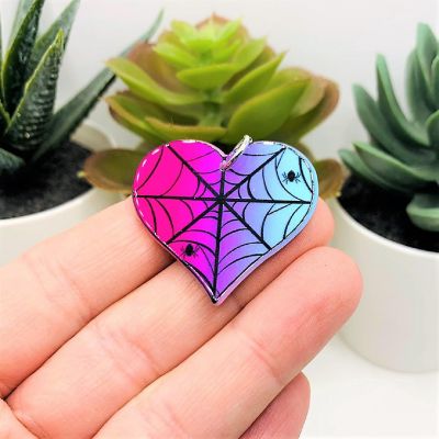 20 Pcs Valentine's Day Heart Charms Image 1