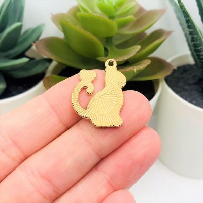 20 Pcs White Enamel Cat with Hearts Image 2