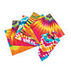 20" Psychedelic Tie-Dye Multicolor Polyester Bandanas - 12 Pc. Image 1