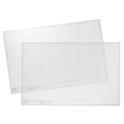 20 Sheets Vellum Paper Sheets with Engineer Title Block, Translucent Drafting Paper 11 x 17 In Image 1