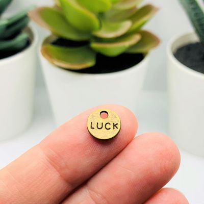 20 Small Bronze Irish Luck Charms Image 1