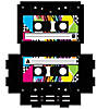 20" x 13" Hanging Cassette Tape Cardboard Ceiling Decorations - 6 Pc. Image 4