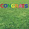 20" x 20" Multi-Color Congrats Yard Signs - 8 Pc. Image 1