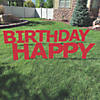 20" x 20" Red Happy Birthday Yard Signs - 13 Pc. Image 1