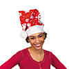 20" x 24" Bright Snowflake Nonwoven Santa Hats with Pom-Pom Tassel - 12 Pc. Image 1