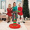 20" x 24" Inflatable Red & Green Vinyl Christmas Elf Hat Ring Toss Game Image 1