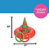 20" x 24" Inflatable Red & Green Vinyl Christmas Elf Hat Ring Toss Game Image 2