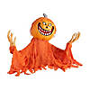 20" x 47" Animated Pumpkin Man Groundbreaker Halloween Decoration Image 1