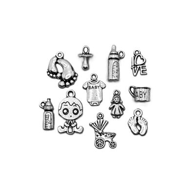 200 Pcs Baby Shower Mix Charms Image 1