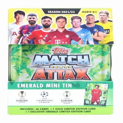 2021/22 Topps UEFA Champions League Attax Mini Tin  36 Cards + Emerald Image 1
