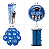 2024 Blue Congrats Grad Balloon Backdrop Kit - 61 Pc. Image 1