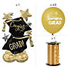 2024 Gold & Silver Congrats Grad Balloon Backdrop Kit - 61 Pc. Image 2