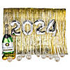 2024 Gold Fringe Backdrop Decorating Kit - 30 Pc. Image 1