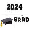 2024 Graduation Cap Outdoor Yard Decorating Kit - 9 Pc. Image 1