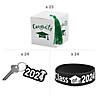 2024 Graduation Party White Favor Boxes with Green Tassel & Favors Kit for 24 Image 1