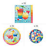 203 Pc. Summer Vibes Cocktail Party Tableware Kit for 24 Guests Image 1
