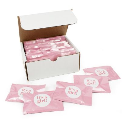 20ct It's a Girl M&M's Baby Shower Candy Favor Packs (20ct) - Milk Chocolate- by Just Candy Image 1