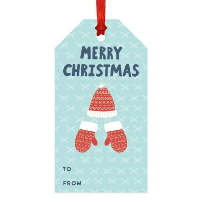 20PC Classic Tag Red Knitted Cap/Mitten Image 3