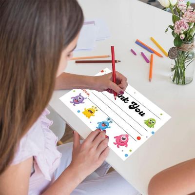 20Pcs Thank You Cards Silly Creatures Image 2