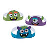 21 1/2" Silly Monster Multicolor Paper Crown Craft Kit - Makes 12 Image 1